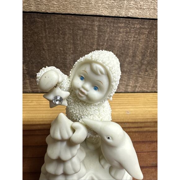 2001 Dept 56 Snowbabies Figurine "Make It Shine" with Swarovski Stone In Box - Picture 2 of 7